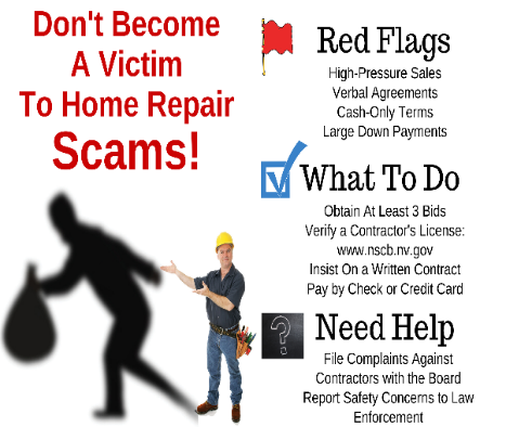 Don't become a victim to home repair scams!